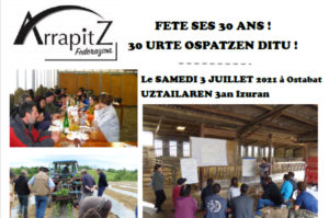 ARRAPITZ fête ses 30 ans le 3 juillet !