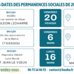 Permanences sociales gratuites et anonymes – dates 1er trimestre 2026